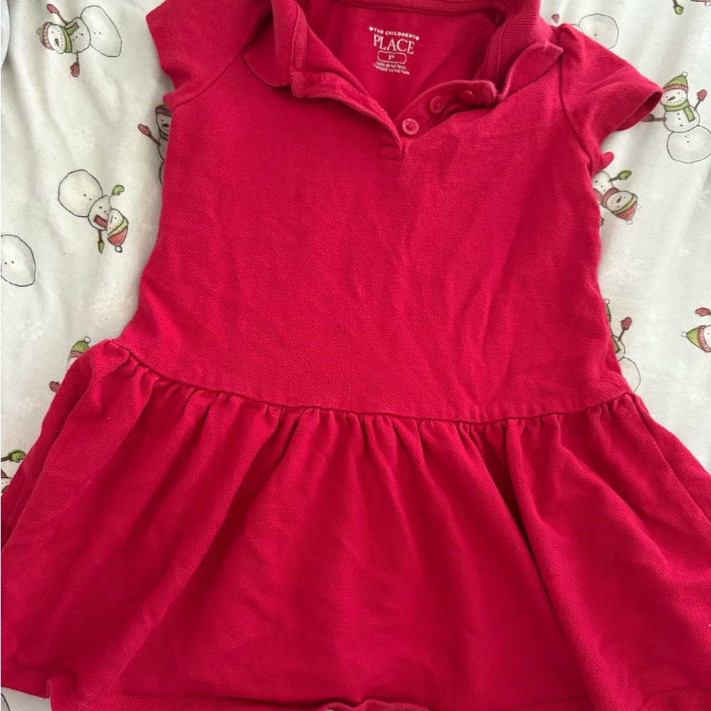The Children's Place Red Polo Dress